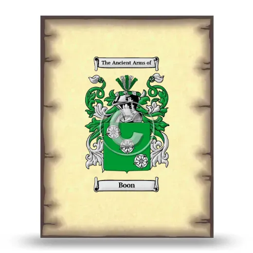 Boon Coat of Arms Print
