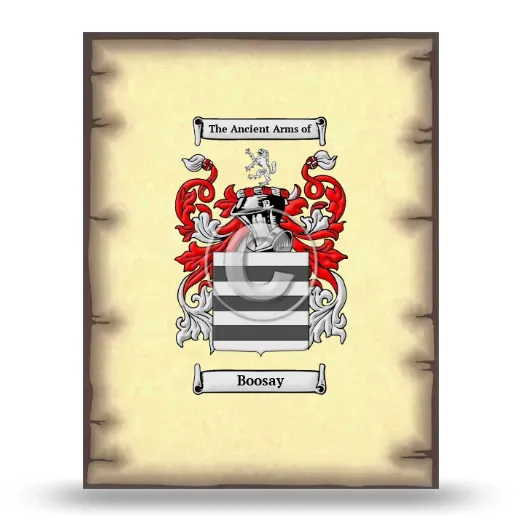 Boosay Coat of Arms Print