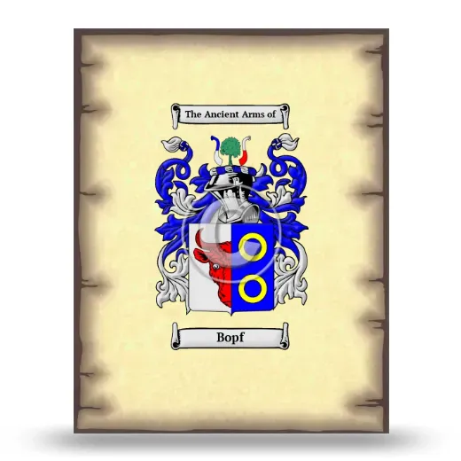 Bopf Coat of Arms Print