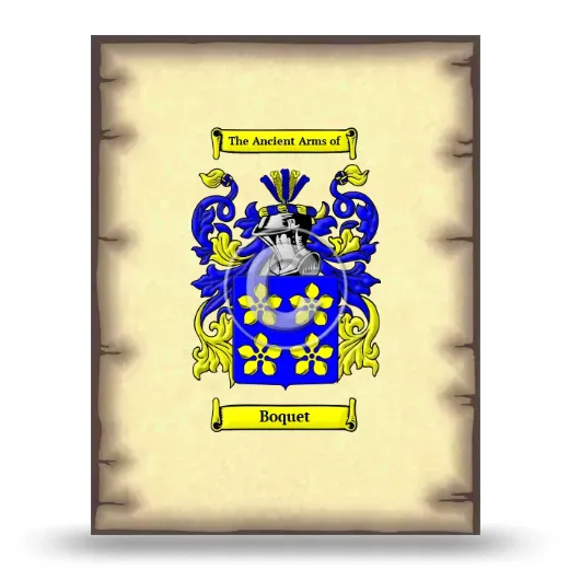 Boquet Coat of Arms Print