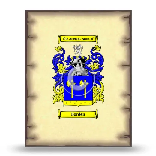 Borden Coat of Arms Print