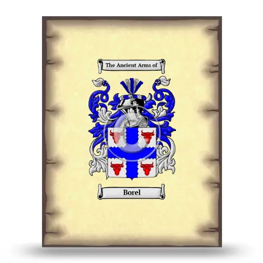 Borel Coat of Arms Print