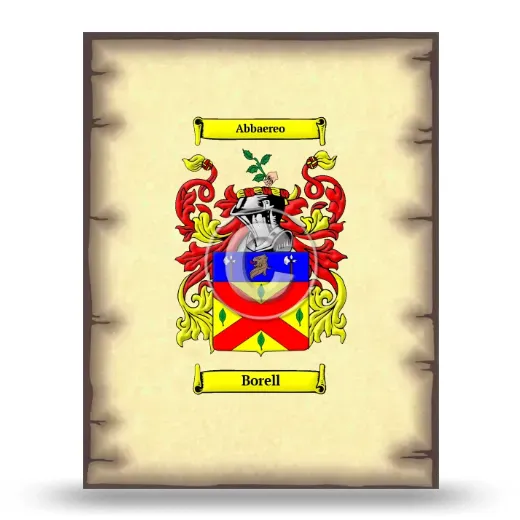 Borell Coat of Arms Print