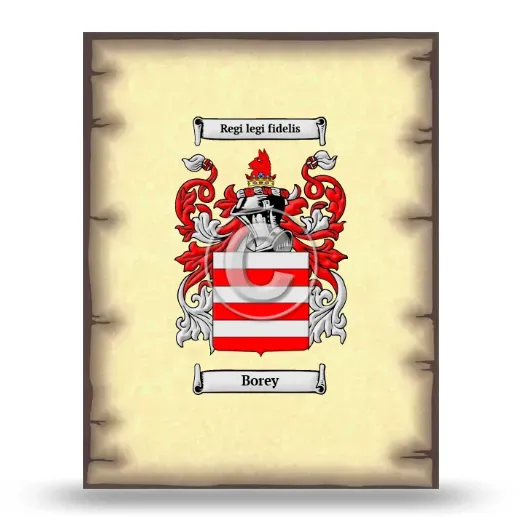 Borey Coat of Arms Print