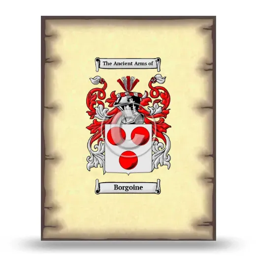 Borgoine Coat of Arms Print