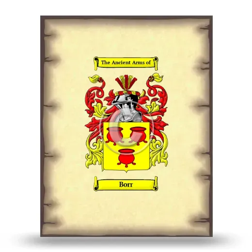 Borr Coat of Arms Print