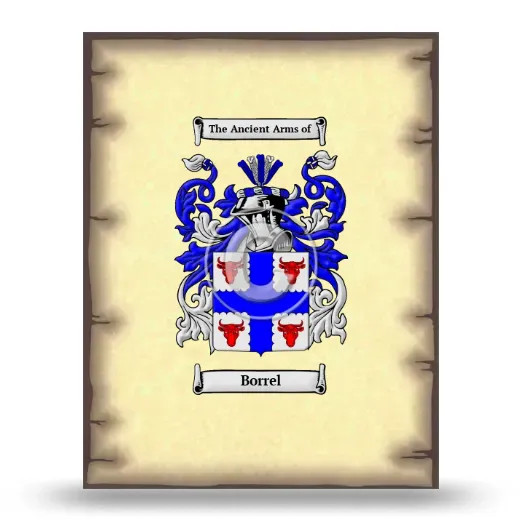 Borrel Coat of Arms Print