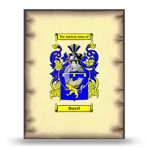 Borrel Coat of Arms Print