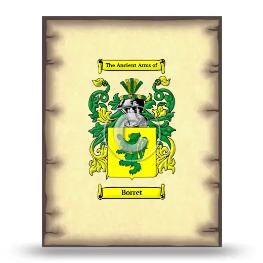 Borret Coat of Arms Print