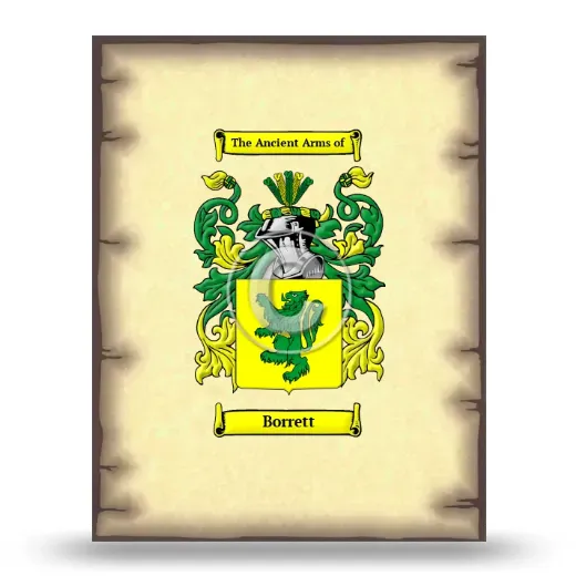 Borrett Coat of Arms Print