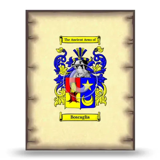 Boscaglia Coat of Arms Print