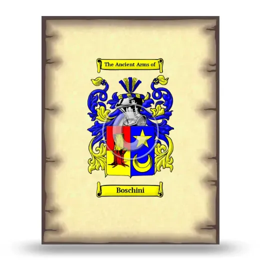 Boschini Coat of Arms Print