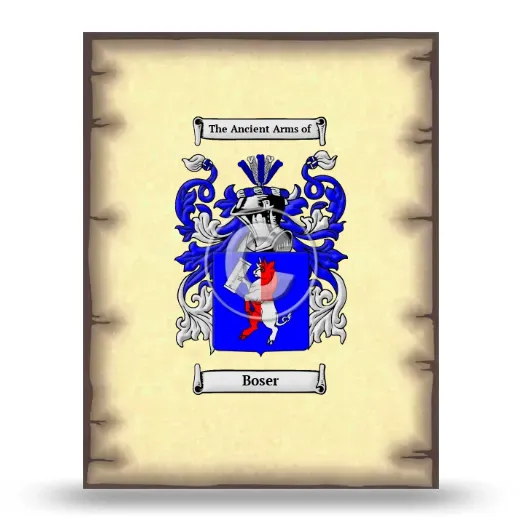 Boser Coat of Arms Print