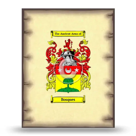 Bosques Coat of Arms Print
