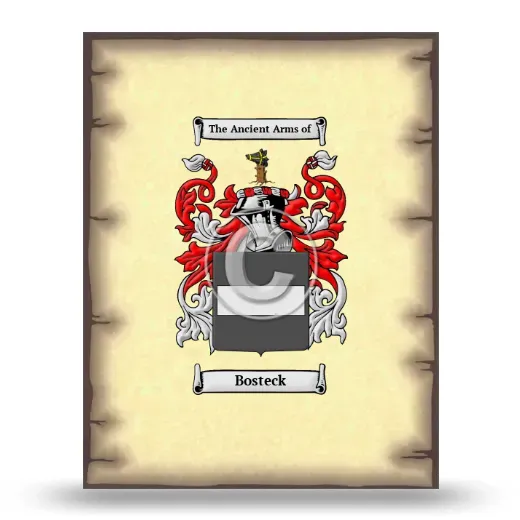 Bosteck Coat of Arms Print
