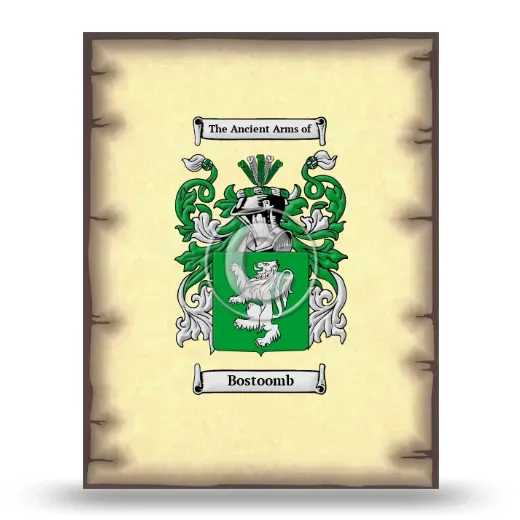 Bostoomb Coat of Arms Print