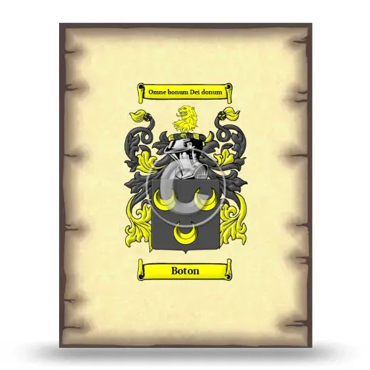 Boton Coat of Arms Print