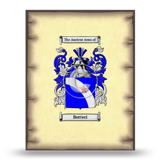 Botteri Coat of Arms Print