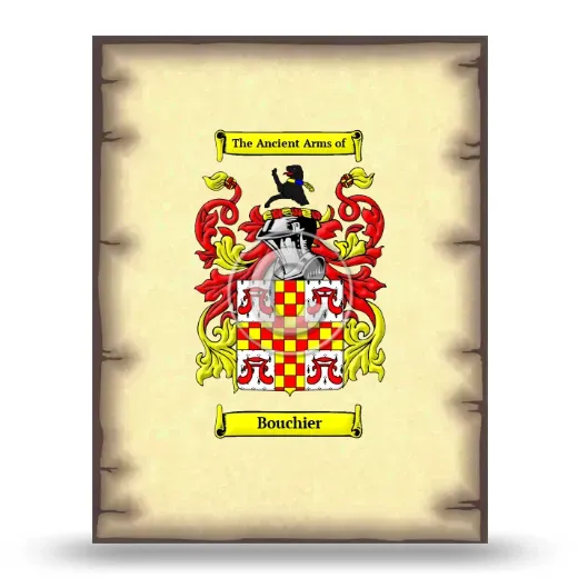 Bouchier Coat of Arms Print