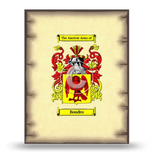Boudro Coat of Arms Print