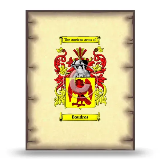 Boudros Coat of Arms Print