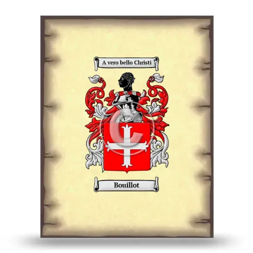 Bouillot Coat of Arms Print