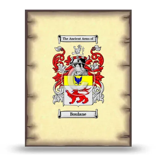 Boulane Coat of Arms Print