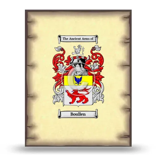 Boullen Coat of Arms Print