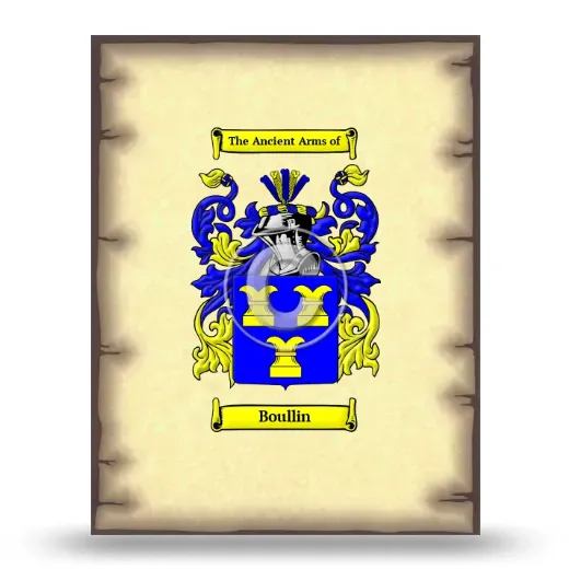 Boullin Coat of Arms Print