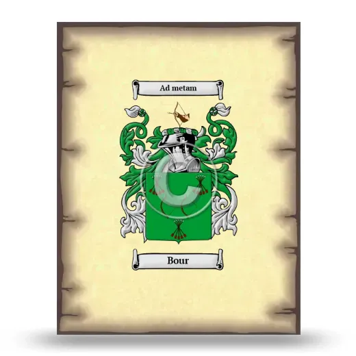 Bour Coat of Arms Print