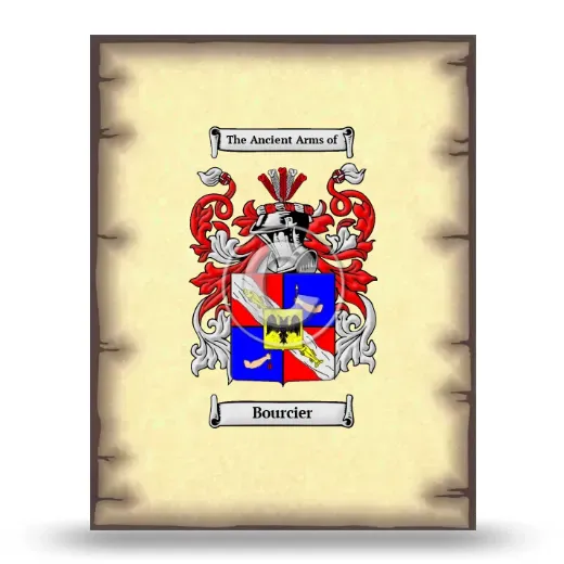 Bourcier Coat of Arms Print