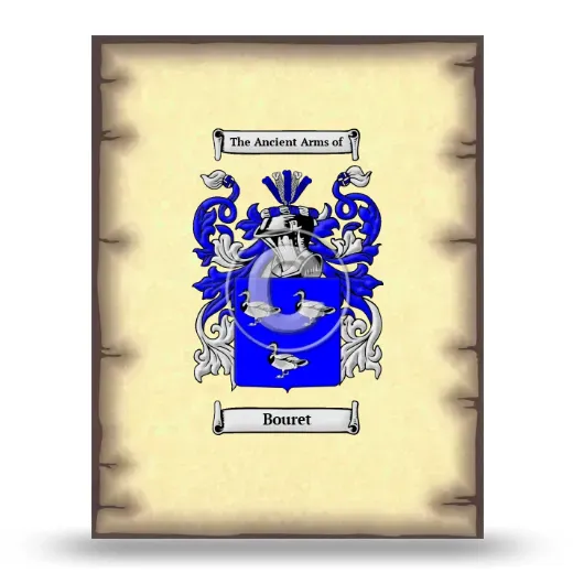 Bouret Coat of Arms Print