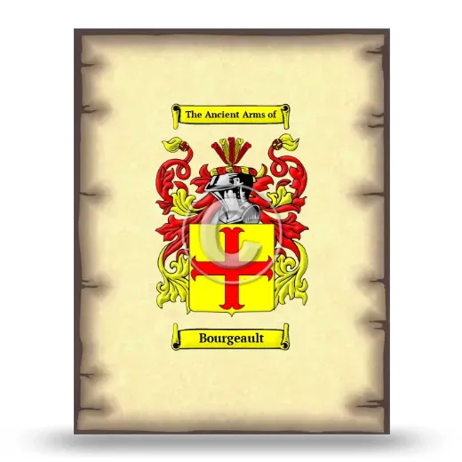 Bourgeault Coat of Arms Print