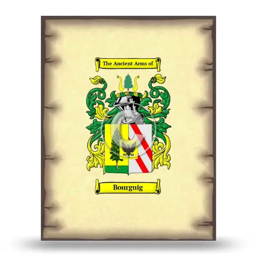 Bourguig Coat of Arms Print