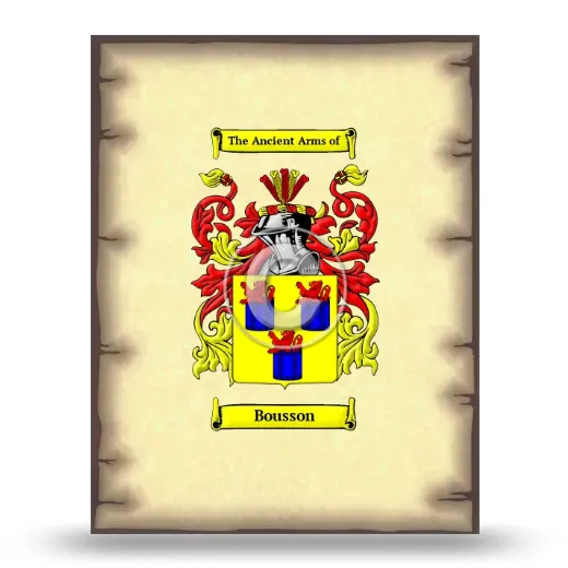 Bousson Coat of Arms Print