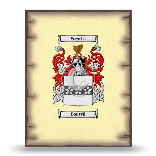Bousvil Coat of Arms Print