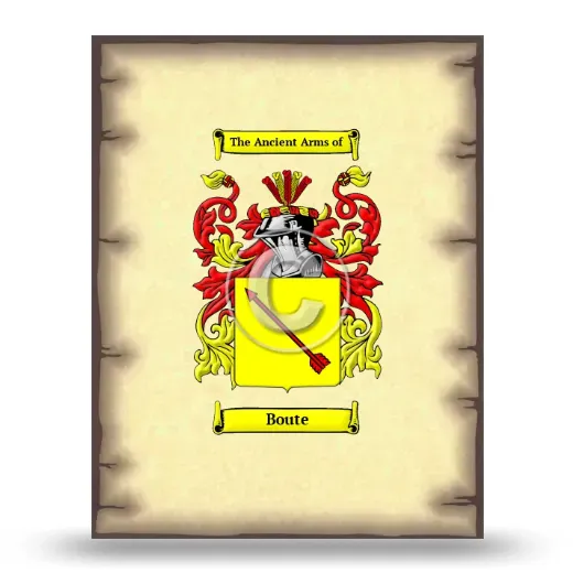 Boute Coat of Arms Print