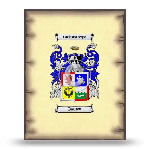 Bouwy Coat of Arms Print