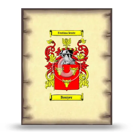 Bouyer Coat of Arms Print