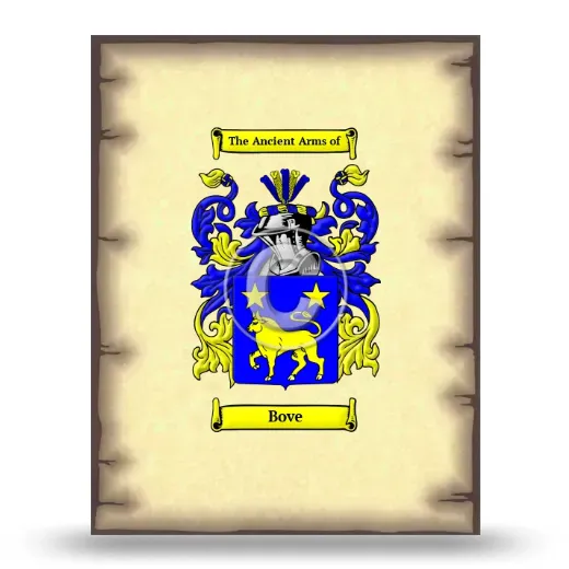 Bove Coat of Arms Print