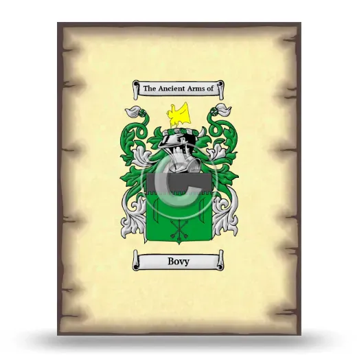 Bovy Coat of Arms Print