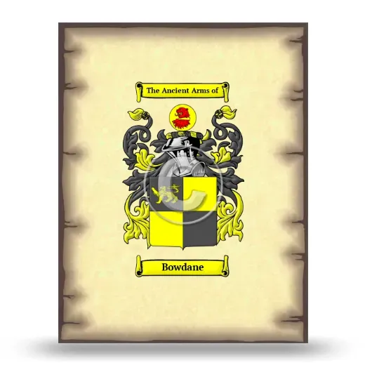 Bowdane Coat of Arms Print