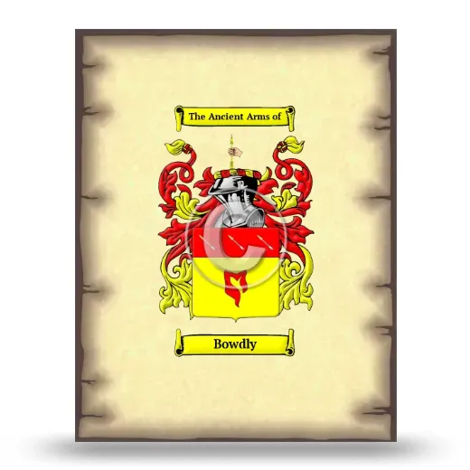 Bowdly Coat of Arms Print
