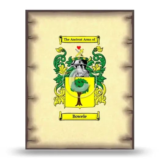 Bowele Coat of Arms Print