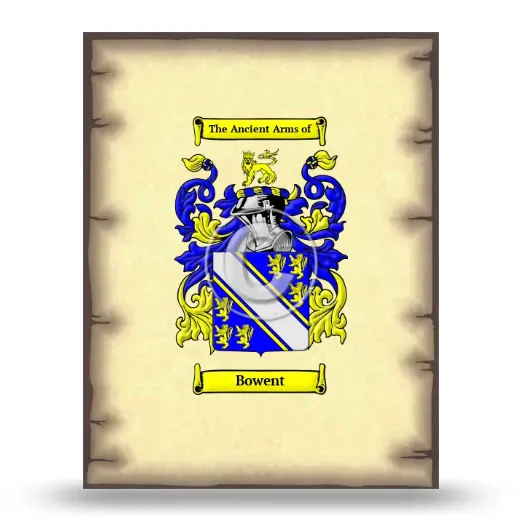 Bowent Coat of Arms Print
