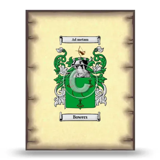 Bowers Coat of Arms Print