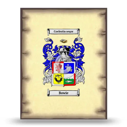Bowie Coat of Arms Print