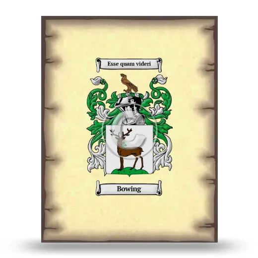 Bowing Coat of Arms Print