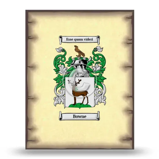 Bowne Coat of Arms Print