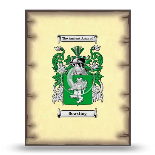 Bowsting Coat of Arms Print